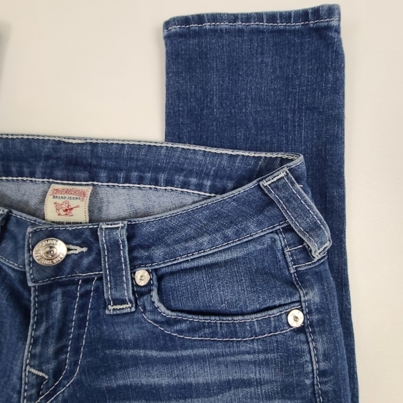 True religion Skinny Jeans Low Rise Flap Pocket Denim Medium Wash, Size 27 - Picture 5 of 16